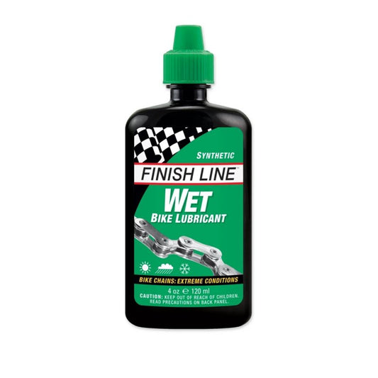 Lubrifiant pour Chaîne FINISH LINE WET LUBE - Conditions Extrêmes (120ml)