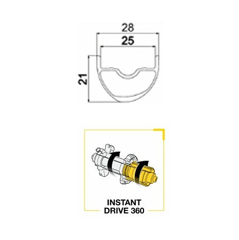 Roue Arrière MAVIC ALLROAD 1 DISC Tubeless Ready (Center Lock)