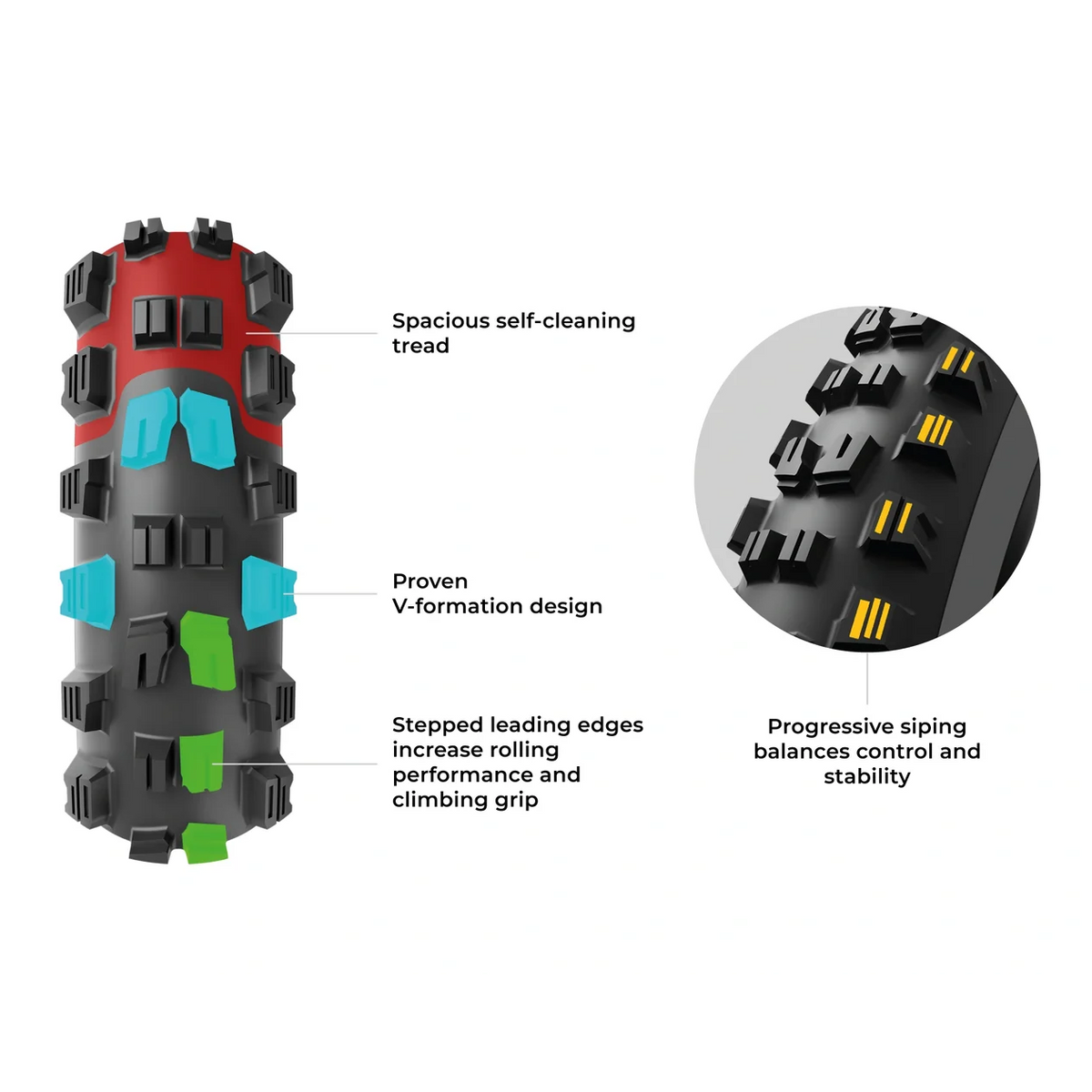 Pneu VITTORIA MAZZA TRAIL 29x2.60 4C Graphene 2.0 Tubeless Ready Souple Noir