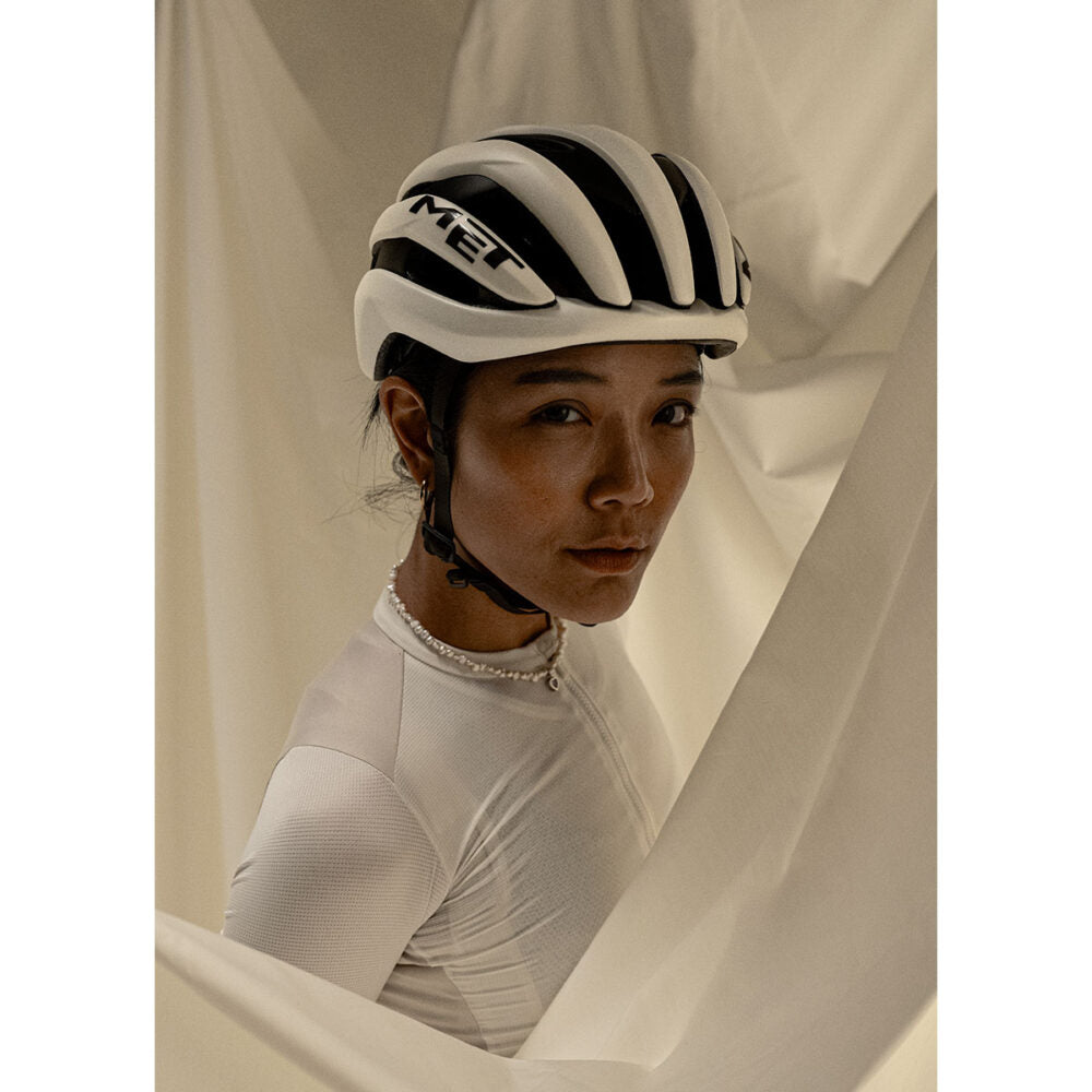 Casque Route MET TRENTA MIPS WAX Blanc Mat