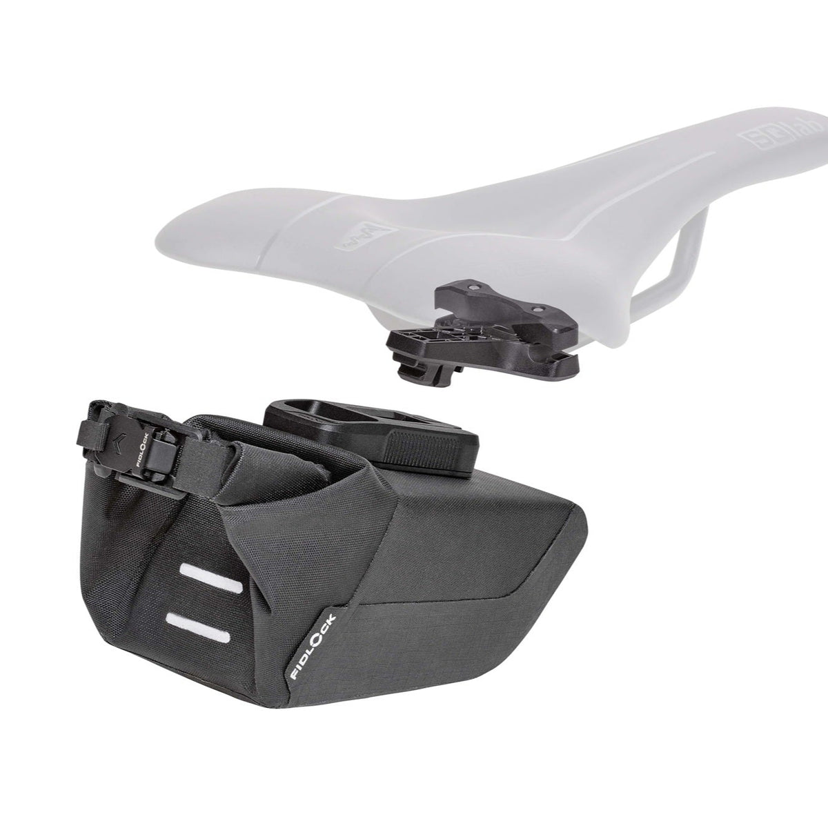 Sacoche de Selle + Support FIDLOCK PINCLIP SET Noir