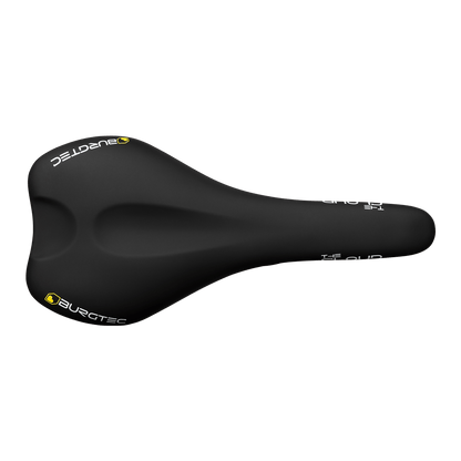 Selle BURGTEC THE CLOUD MK2 Rails Titane Noir — vue de dessus titane
