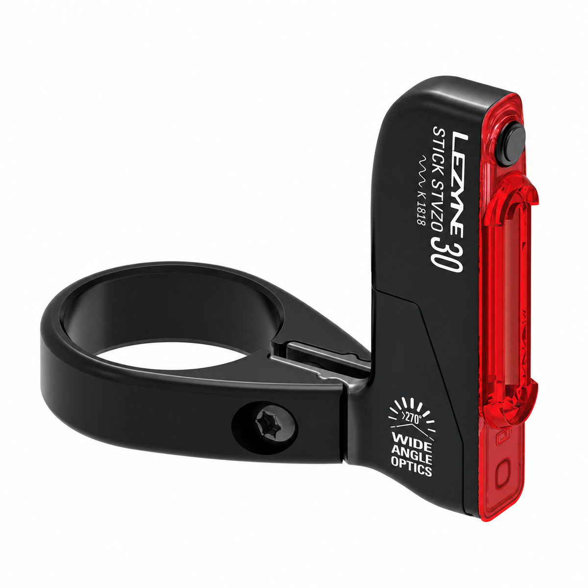 Éclairage Arrière LEZYNE STICK DRIVE Noir — vue produit sur fond blanc