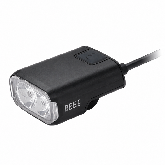 Éclairage Avant BBB E-STRIKE URBAN 600 avec Commande Filaire — vue produit sur fond blanc