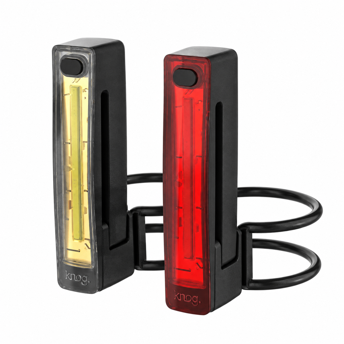 Éclairage Avant et Arrière KNOG PLUS TWINPACK 40/20 Lumens Noir — vue produit sur fond blanc