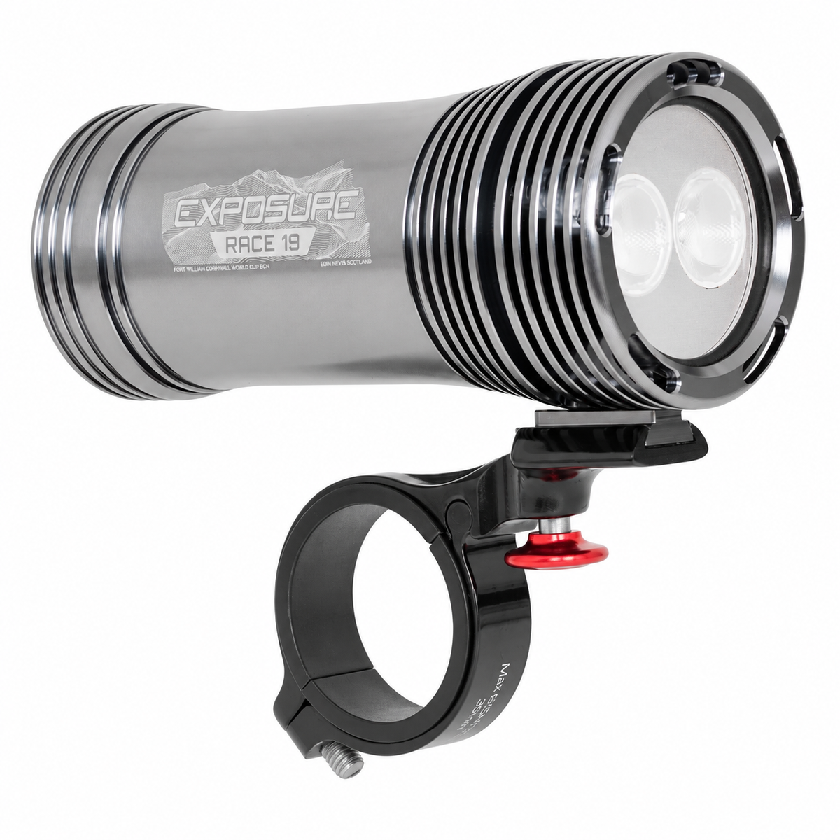 Éclairage Avant EXPOSURE LIGHTS RACE 19 — vue produit sur fond blanc