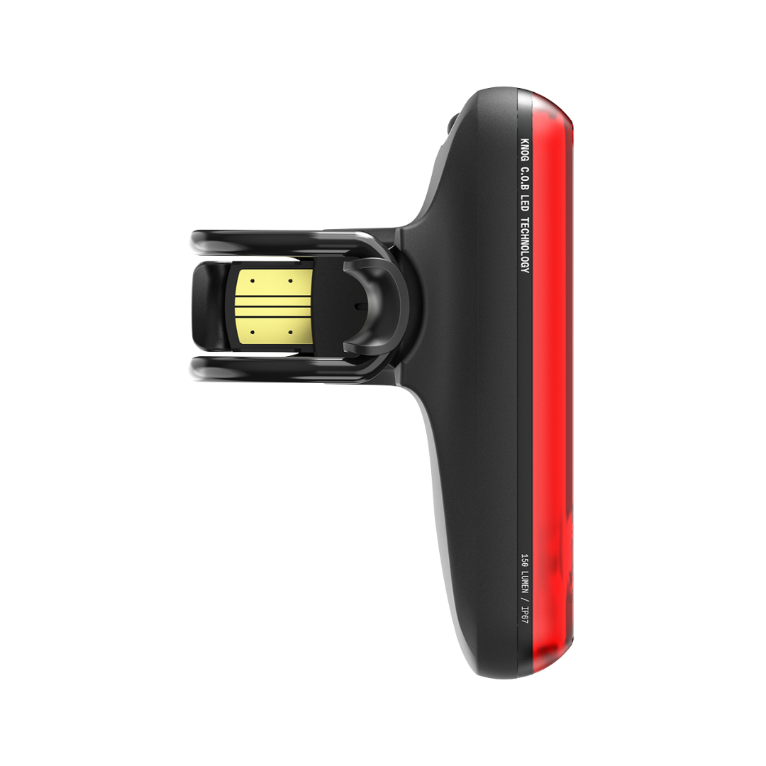 Éclairage Arrière KNOG BLINDER REAR 150 - Noir — connecteur USB et dos