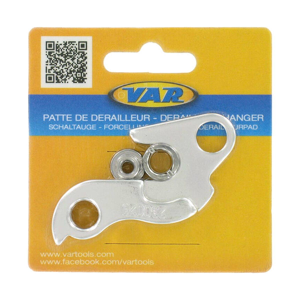 Patte de Dérailleur VAR DH-69068 BH/Cube/Focus/Gitane/Trek — vue produit sur fond blanc