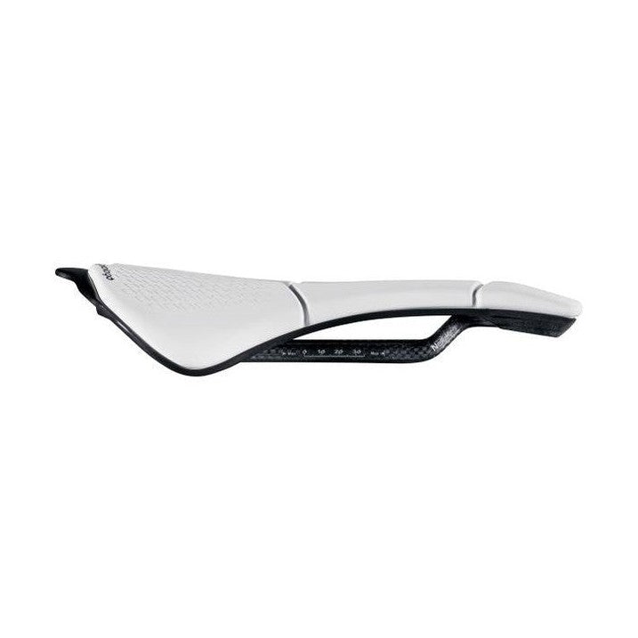 Selle PROLOGO SCRATCH M5 PAS Rails Carbone largeur 140mm Blanc — vue complémentaire