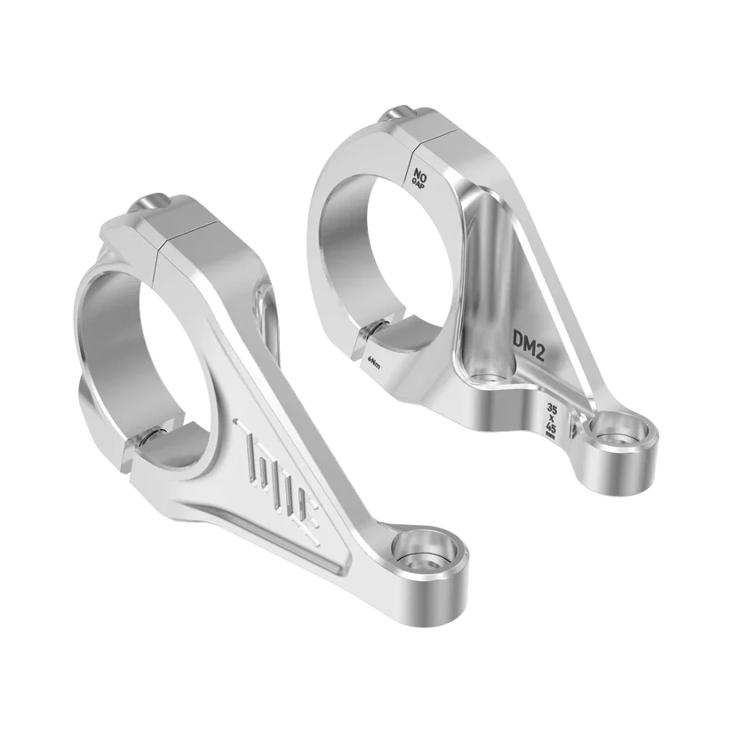 Potence TITLE DM2 Chrome — vue principale sur fond blanc