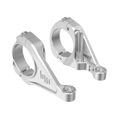 Potence TITLE DM2 Chrome — vue principale sur fond blanc