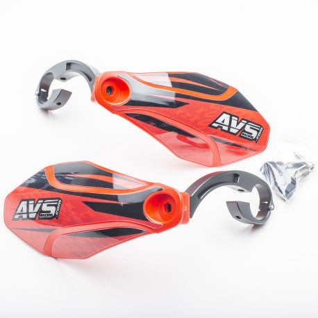 Protège Mains AVS KIT DECO Patte Alu Rouge/Noir
