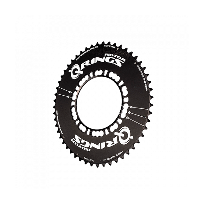 Plateau Extérieur Ovale 10V/11V ROTOR Q-RINGS AERO 110mm 5 Trous