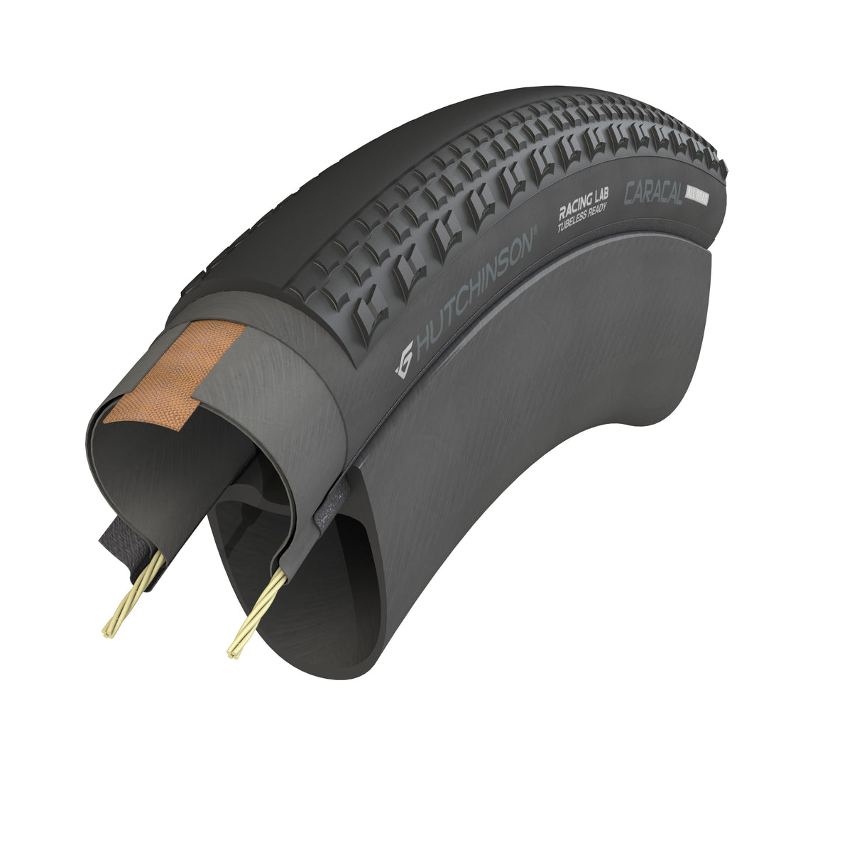 Pneu HUTCHINSON CARACAL ALLROAD 700x35 Tubeless Ready Noir