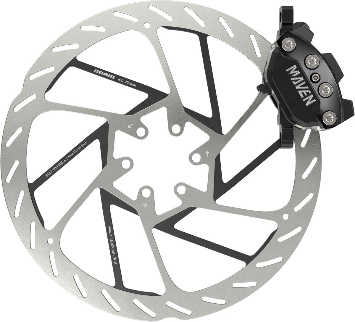 Frein Arrière SRAM MAVEN SILVER A1 Noir
