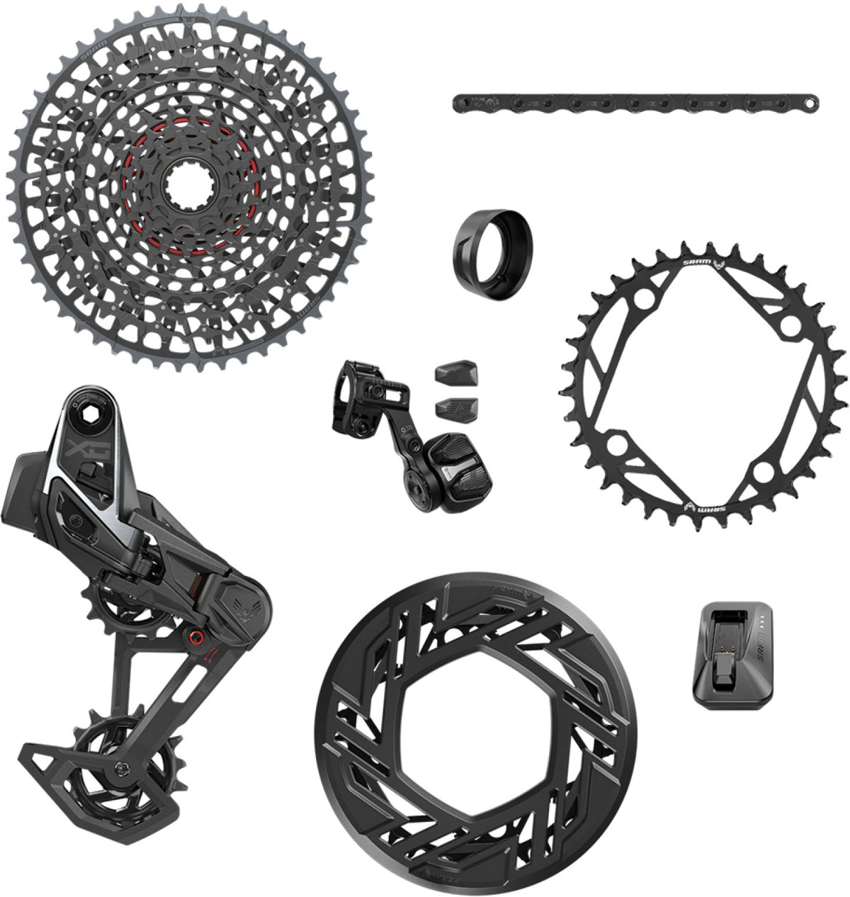 Groupe SRAM X0 EAGLE E-MTB 104BCD AXS T-TYPE 36 Dents 10/52 USB-C