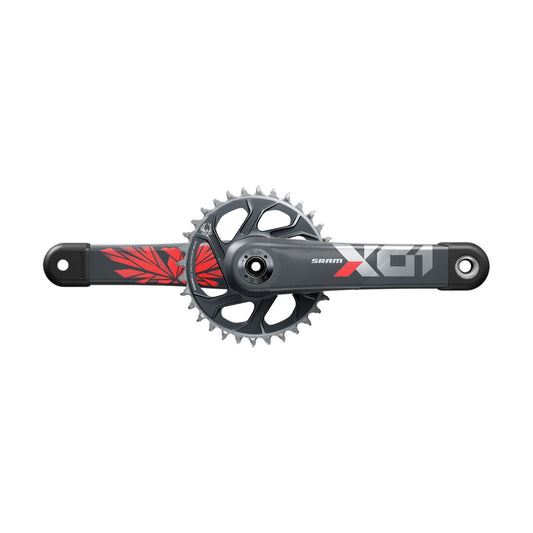 Pédalier Mono 12V SRAM EAGLE X01 DUB 49mm Rouge