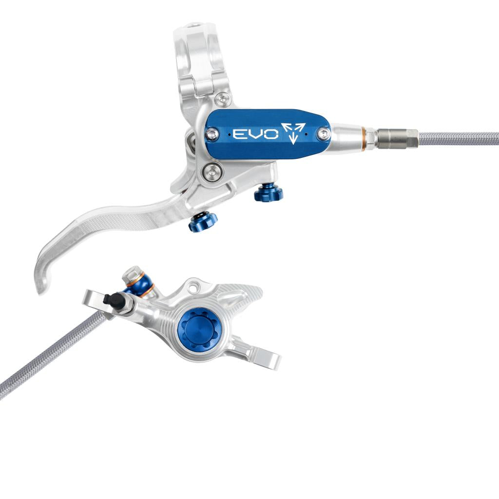 Frein Arrière HOPE TECH 4 EVO X2 PM Aviation Argent/Bleu