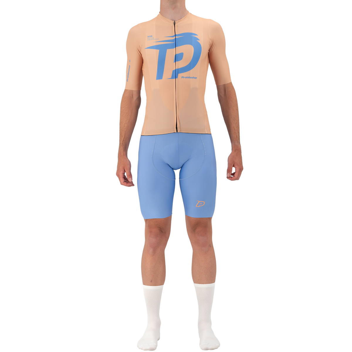 Maillot PROBIKESHOP By CHEF DE FILE Manches Courtes Beige