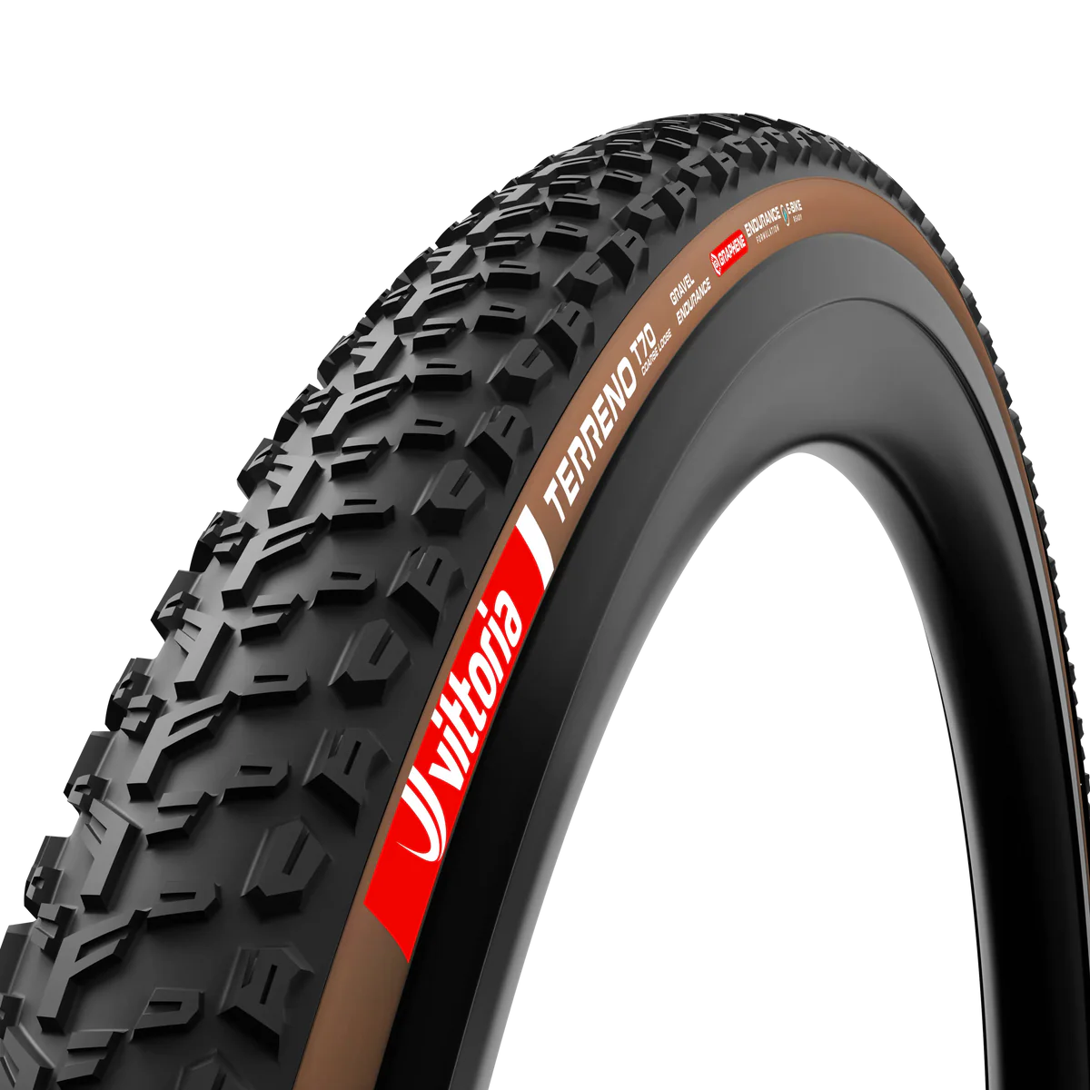 Pneu VITTORIA TERRENO T70 COARSE LOOSE Gravel Endurance Tubeless Ready Marron