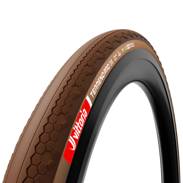 Pneu VITTORIA TERRENO PRO T10 Hardpack Gravel Race 700c Tubeless Ready Souple Marron