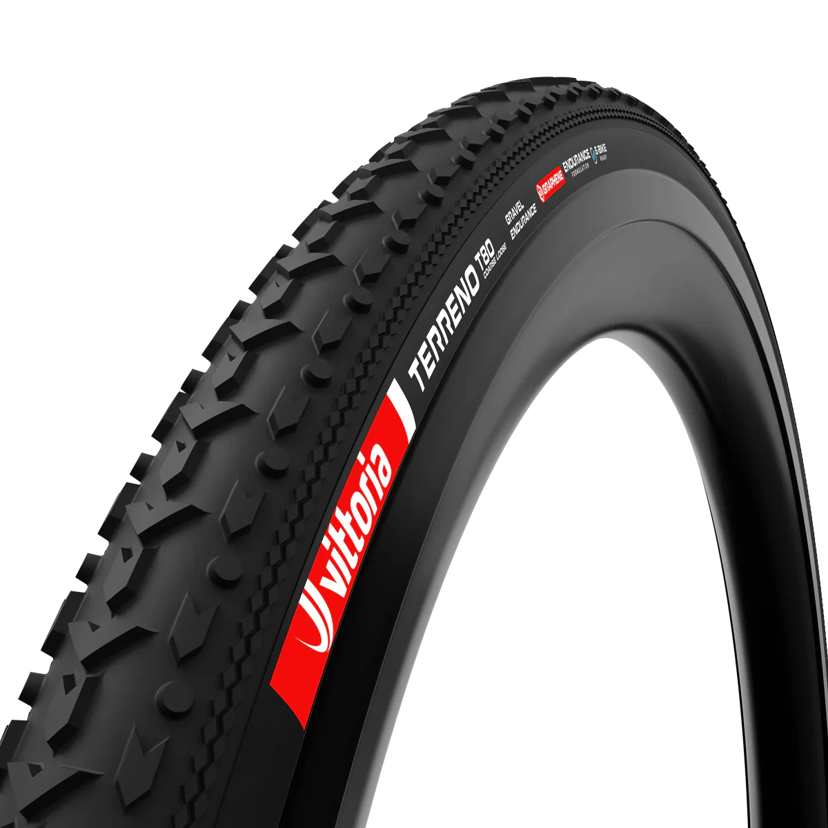 Pneu VITTORIA TERRENO T80 COARSE LOOSE Gravel Endurance 700x45c Tubeless Ready Souple Noir