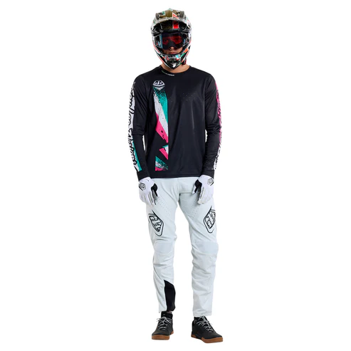 Maillot TROY LEE DESIGNS SPRINT FULL PULL Manches Longues Noir