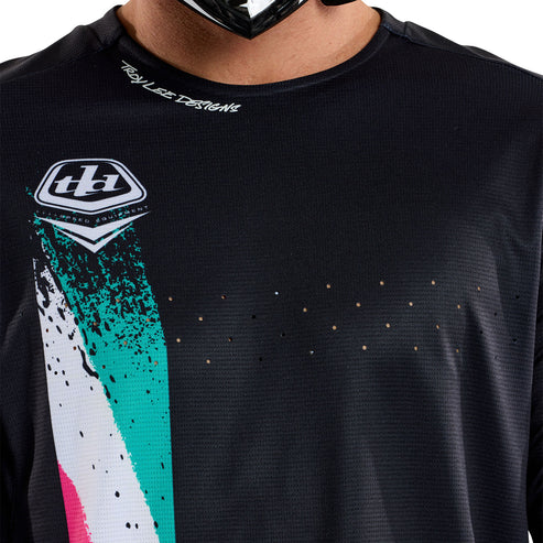 Maillot TROY LEE DESIGNS SPRINT FULL PULL Manches Longues Noir