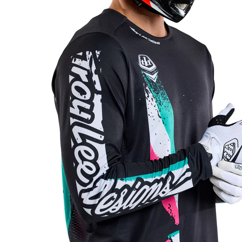 Maillot TROY LEE DESIGNS SPRINT FULL PULL Manches Longues Noir