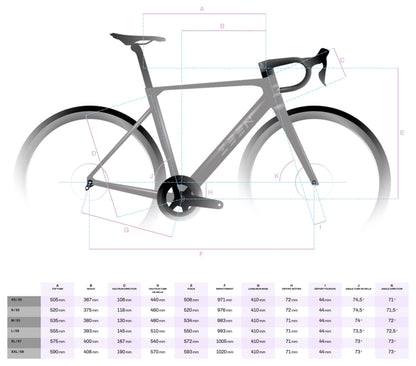 Kit Cadre ZEEN SUPERLITE Matt Carbon